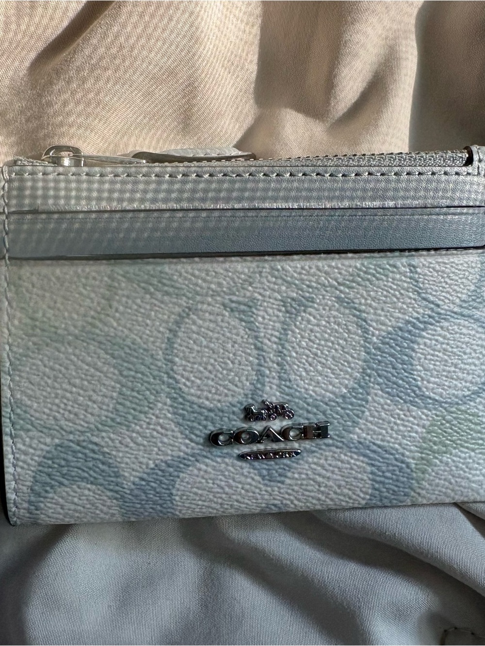 Coach Mini Skinny ID Case in Signature Canvas